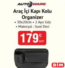 AUTOWARE ARAÇ İÇİ KAPI KOLU ORGANİZER AUTOWARE ARAÇ İÇİ KAPI KOLU ORGANİZER